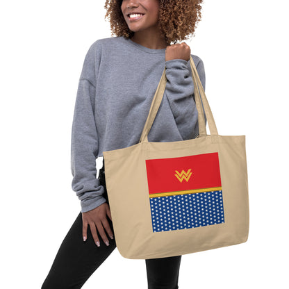 Diana Prince  Large Organic Tote Bag