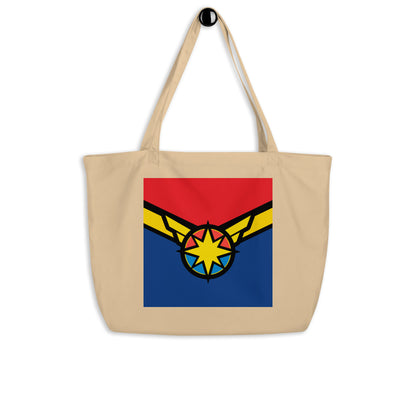 Captain Carol Danvers (Two) Large Organic Tote Bag