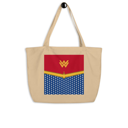 Diana Prince (Two) Large Organic Tote Bag