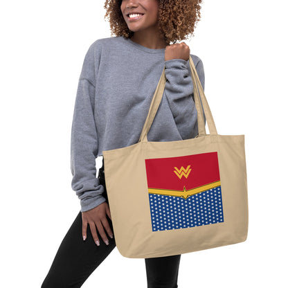 Diana Prince (Two) Large Organic Tote Bag