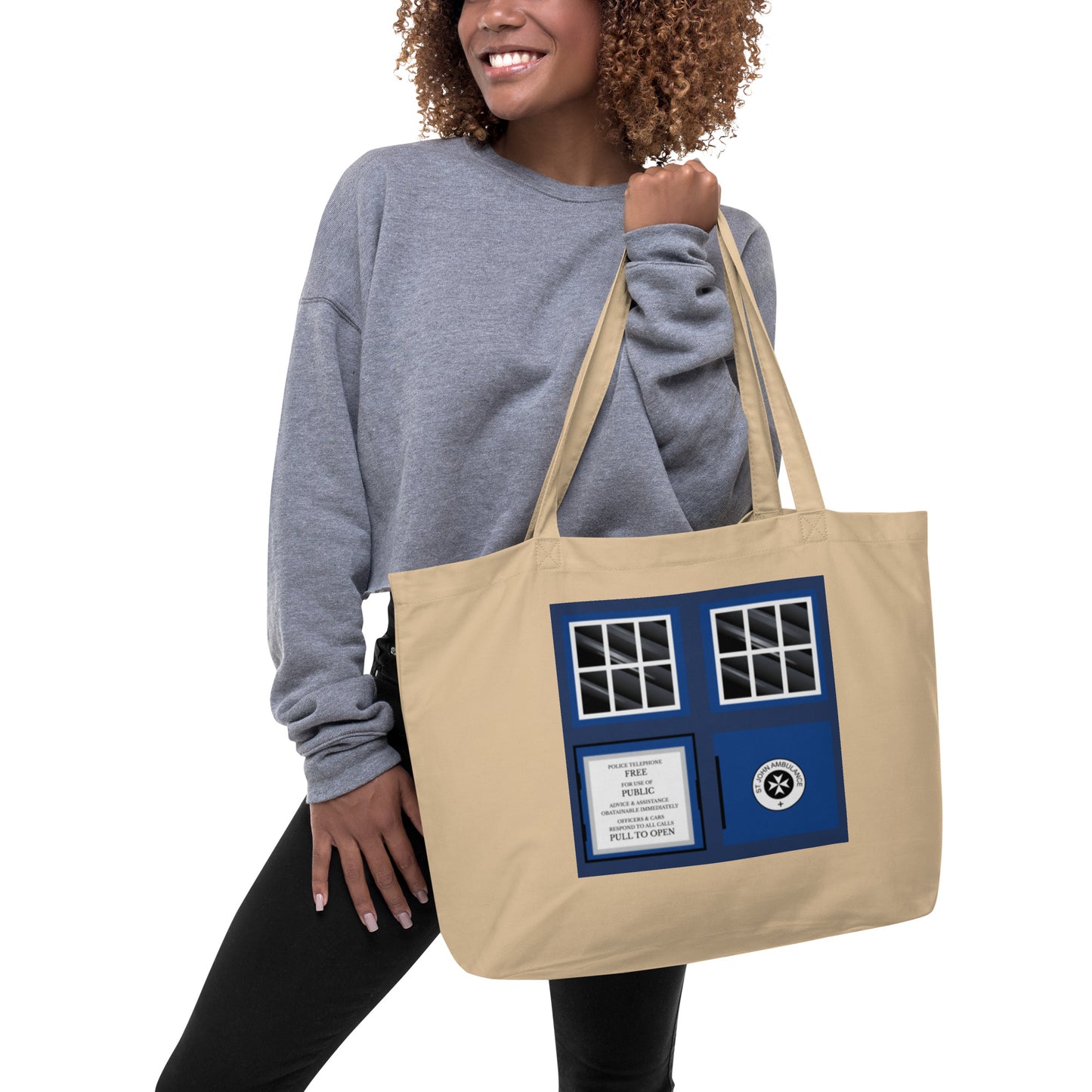 T.A.R.D.I.S Large Organic Tote Bag