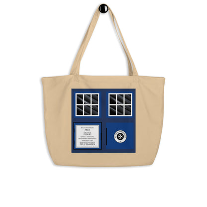 T.A.R.D.I.S Large Organic Tote Bag