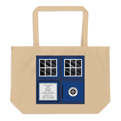 T.A.R.D.I.S Large Organic Tote Bag