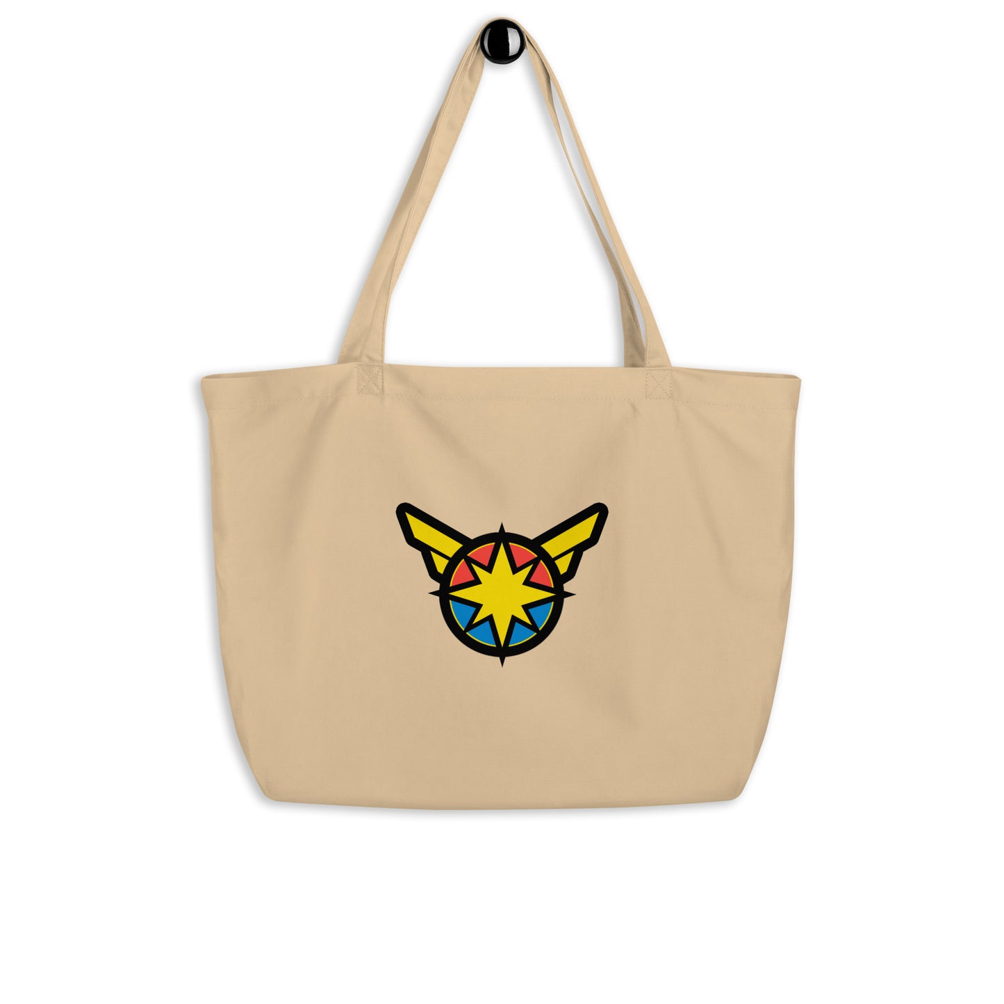 Captain Carol Danvers Large Organic Tote Bag