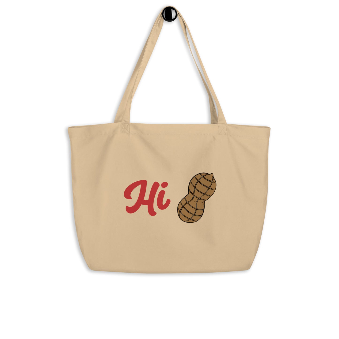 Deadpool "Hi Peanut" Large Organic Tote Bag