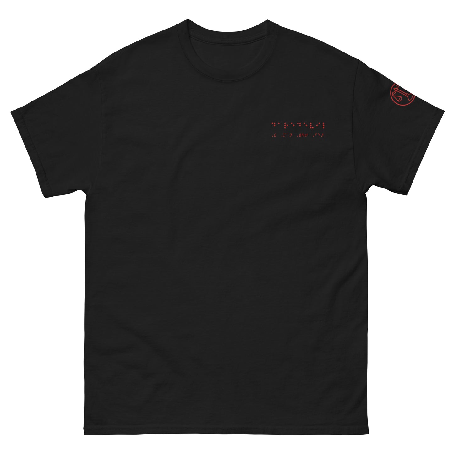 Matt Murdock Braille "Daredevil-The Man Without Fear" Embroidered Tee