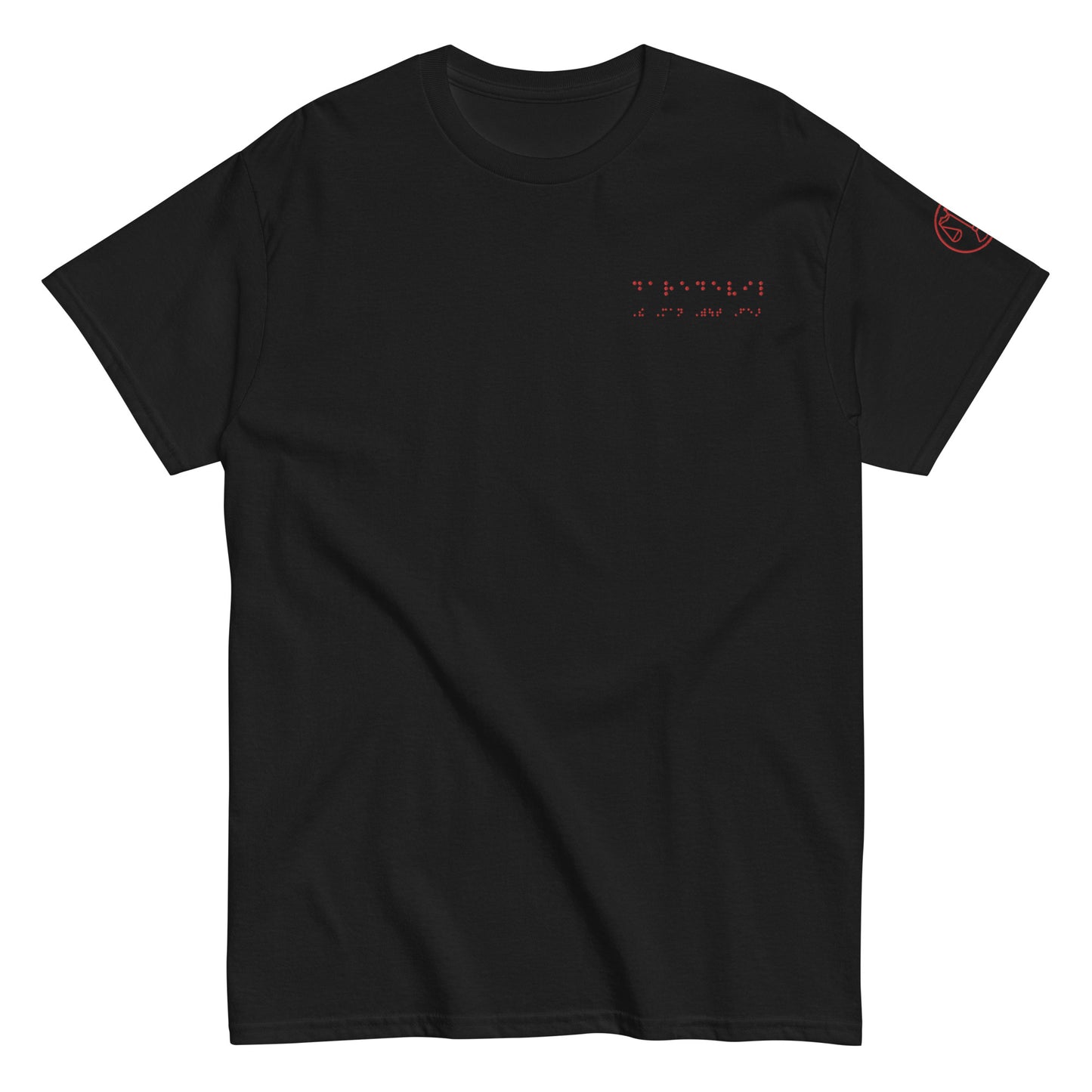 Matt Murdock Braille "Daredevil-The Man Without Fear" Embroidered Tee