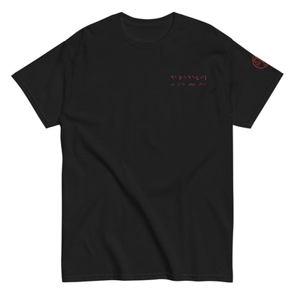 Matt Murdock Braille "Daredevil-The Man Without Fear" Embroidered Tee