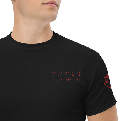 Matt Murdock Braille "Daredevil-The Man Without Fear" Embroidered Tee