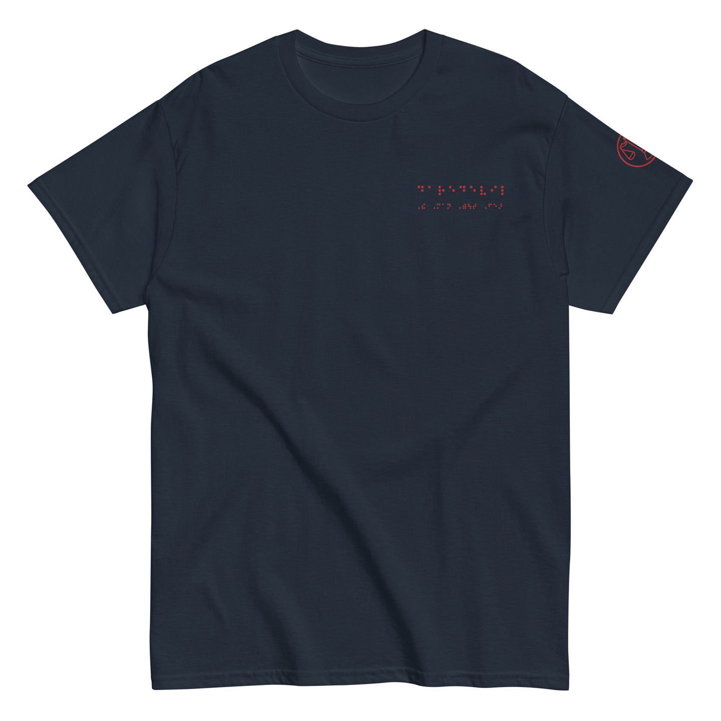 Matt Murdock Braille "Daredevil-The Man Without Fear" Embroidered Tee