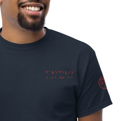 Matt Murdock Braille "Daredevil-The Man Without Fear" Embroidered Tee