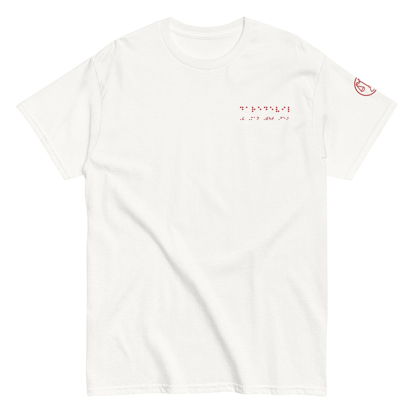 Matt Murdock Braille "Daredevil-The Man Without Fear" Embroidered Tee