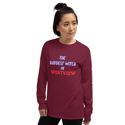 The Baddest Witch In Westview (with Agatha Quote) Long Sleeve Shirt