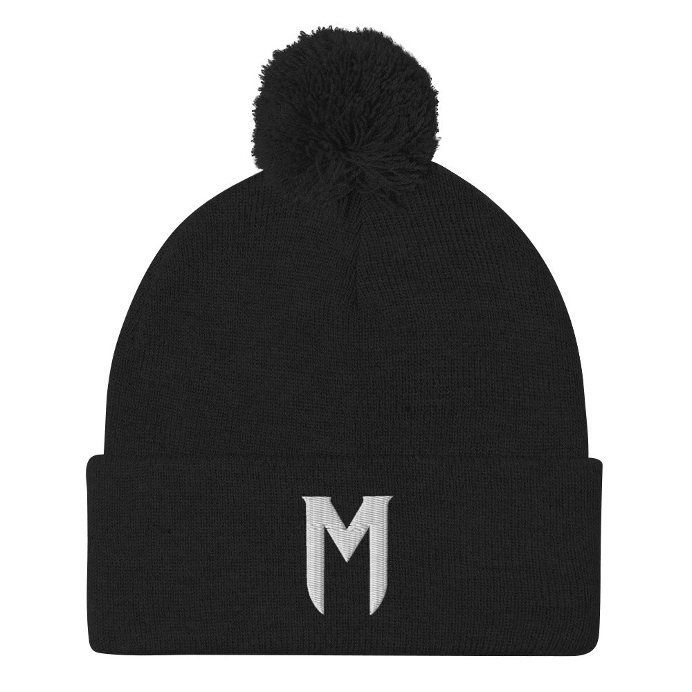 Morbius The Living Vampire (White) Embroidered Pom-Pom Beanie