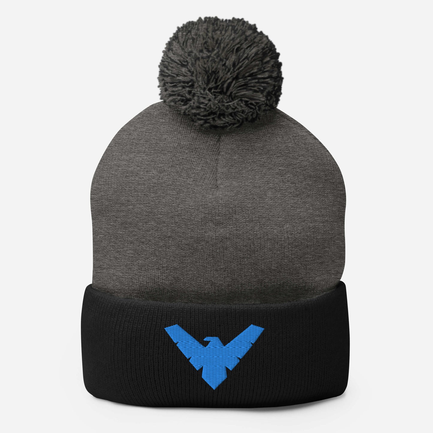 Dick Grayson Embroidered Pom-Pom Beanie