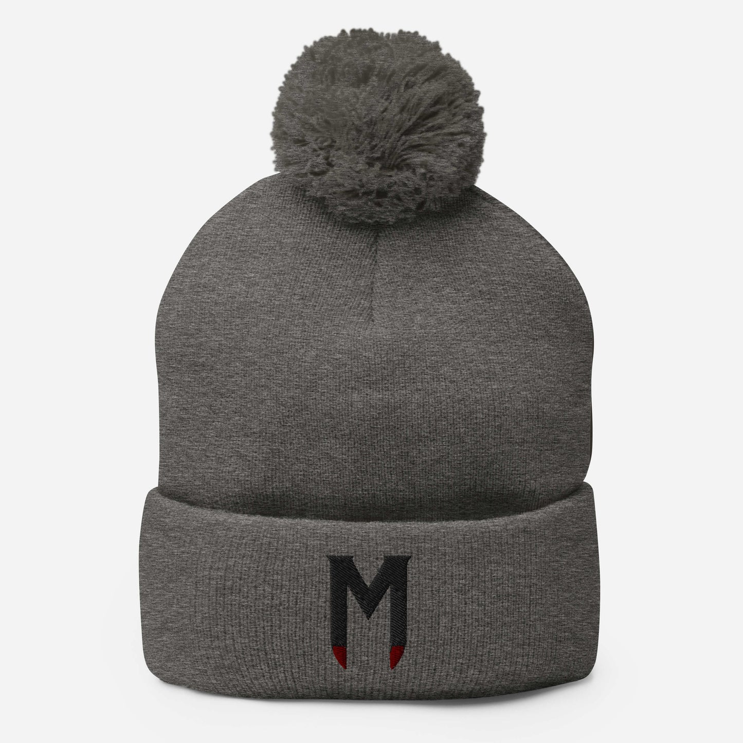 Morbius The Living Vampire (Black) Embroidered Pom-Pom Beanie