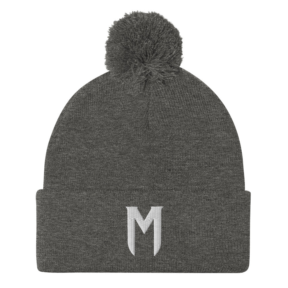 Morbius The Living Vampire (White) Embroidered Pom-Pom Beanie