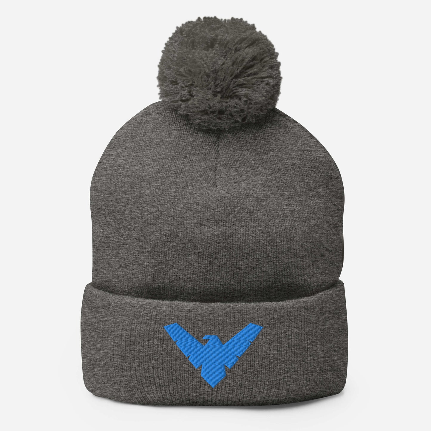 Dick Grayson Embroidered Pom-Pom Beanie