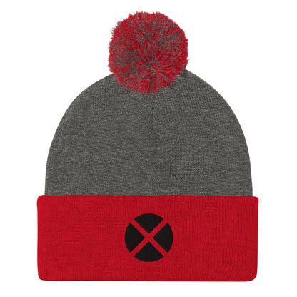 Xavier's School Embroidered Pom-Pom Beanie