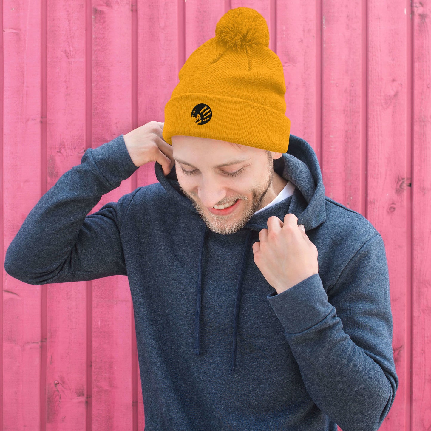 Echo LogoEmbroidered  Pom-Pom Beanie