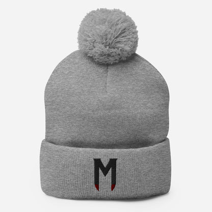 Morbius The Living Vampire (Black) Embroidered Pom-Pom Beanie