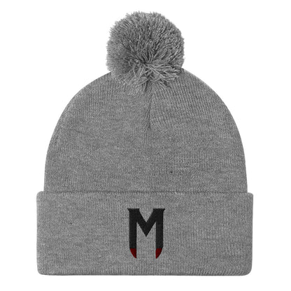 Morbius The Living Vampire (Black) Embroidered Pom-Pom Beanie