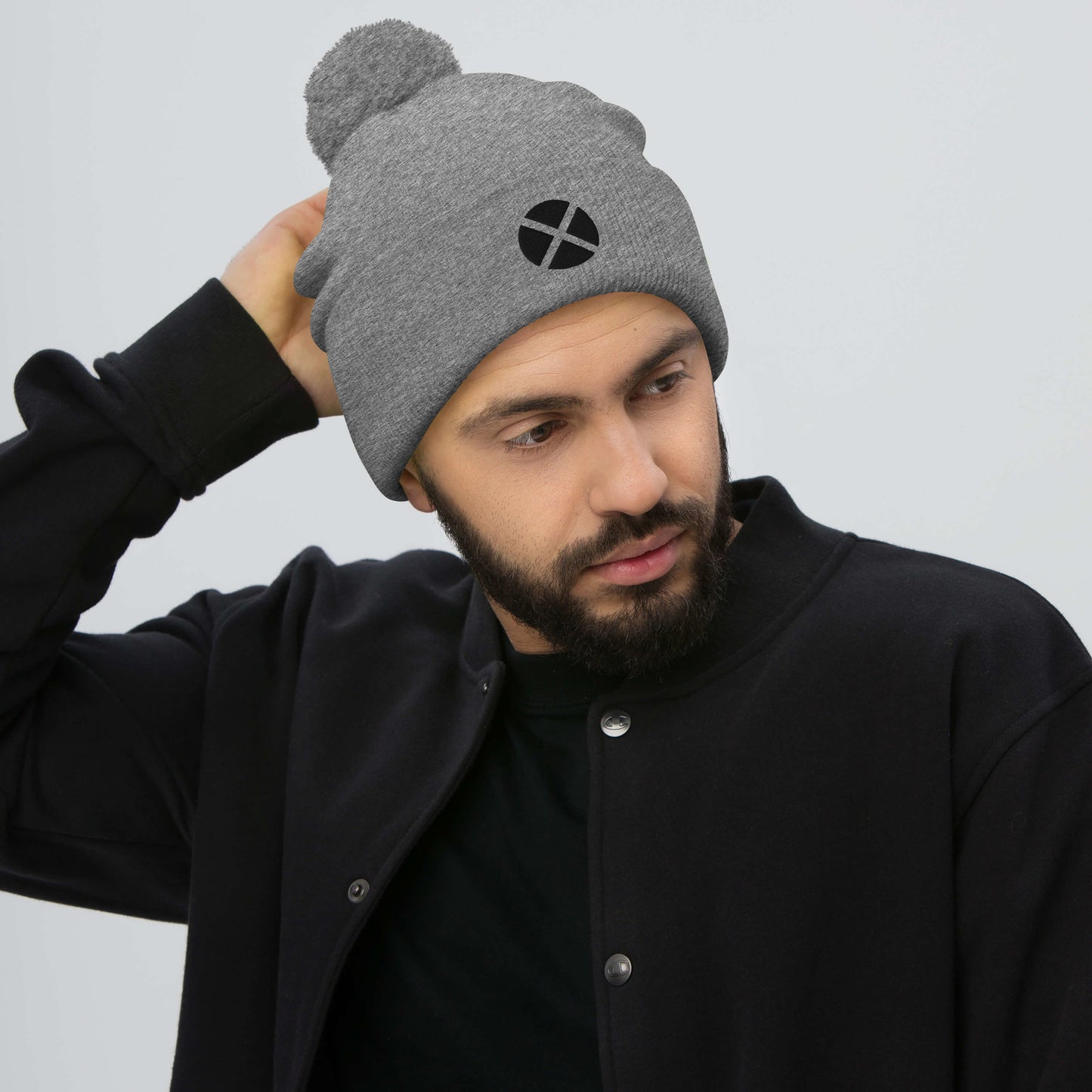 Xavier's School Embroidered Pom-Pom Beanie