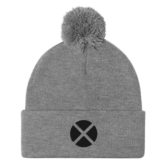 Xavier's School Embroidered Pom-Pom Beanie