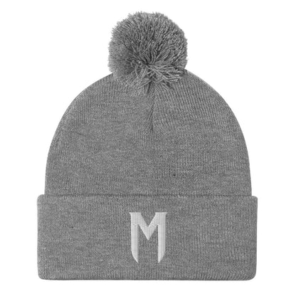 Morbius The Living Vampire (White) Embroidered Pom-Pom Beanie