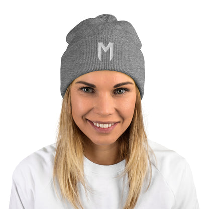 Morbius The Living Vampire (White) Embroidered Pom-Pom Beanie