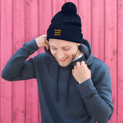 "My Flerken" Embroidered Pom-Pom Beanie