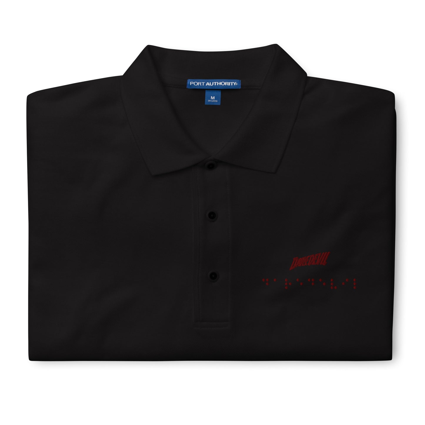 Matt Murdock Braille Embroidered Polo