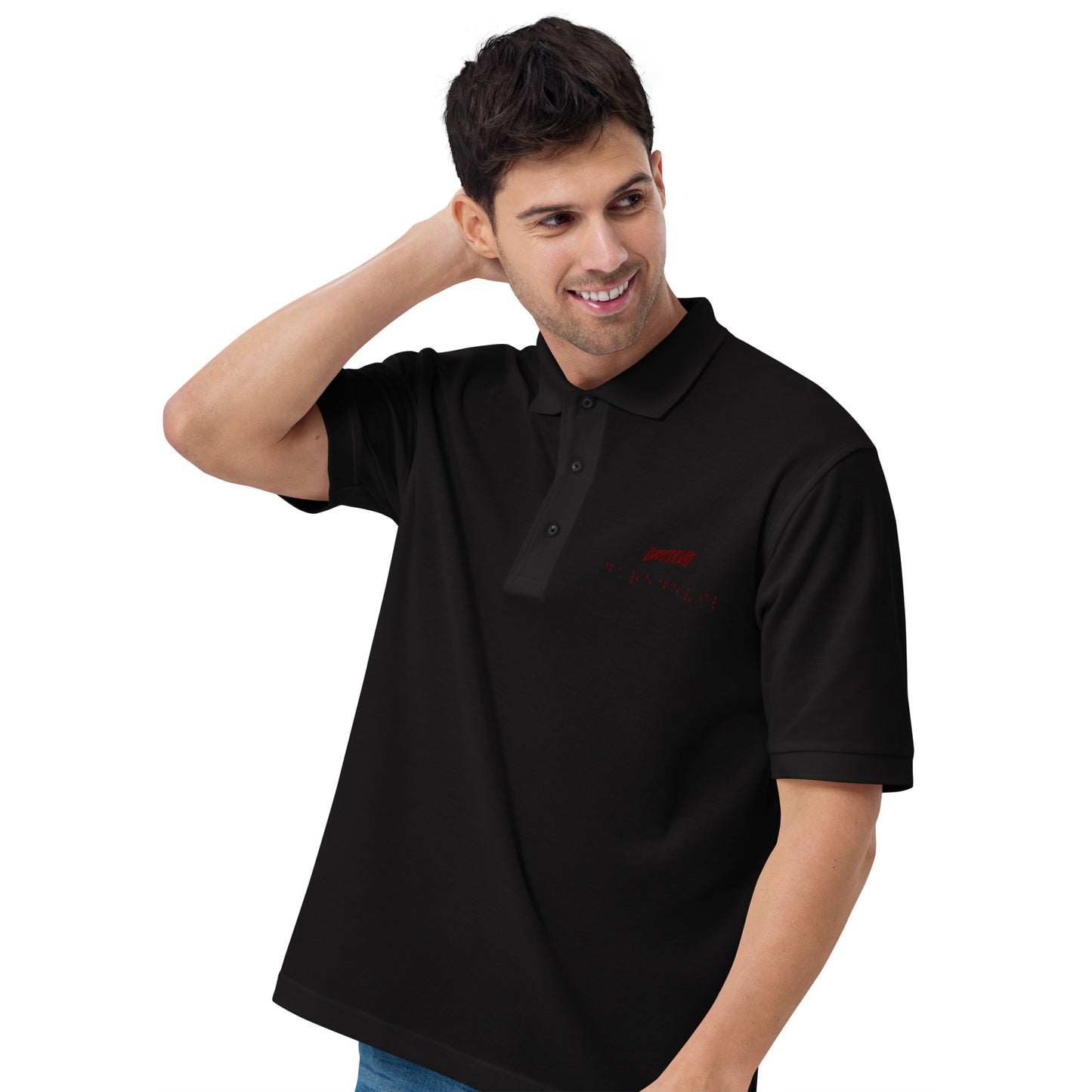 Matt Murdock Braille Embroidered Polo