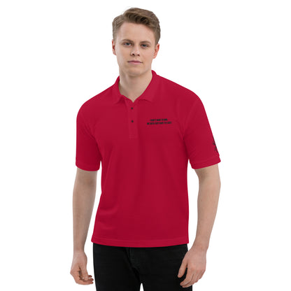 Scott Lang Quote Embroidered Polo Shirt