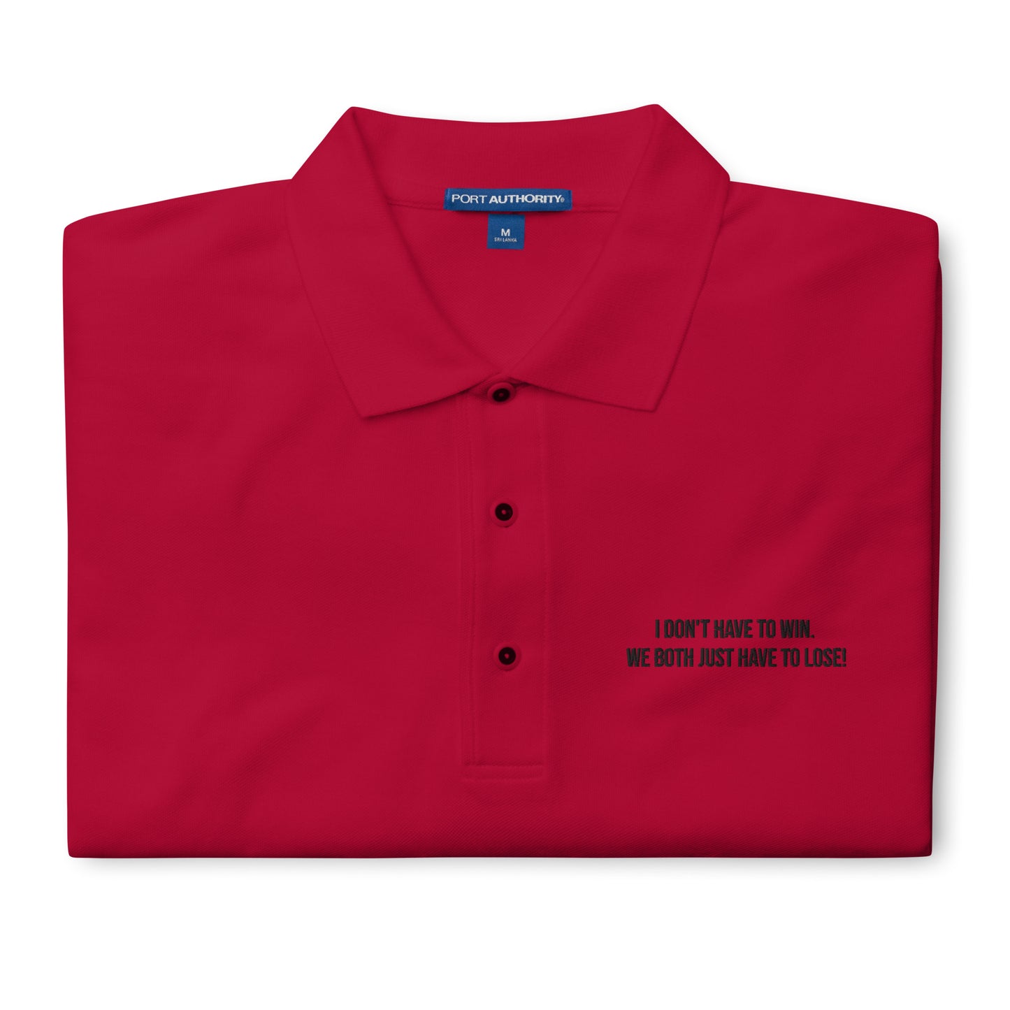 Scott Lang Quote Embroidered Polo Shirt