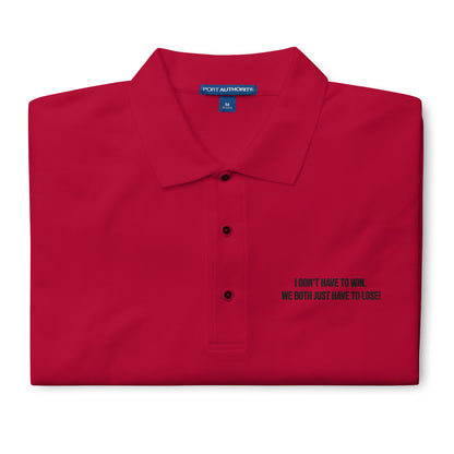 Scott Lang Quote Embroidered Polo Shirt