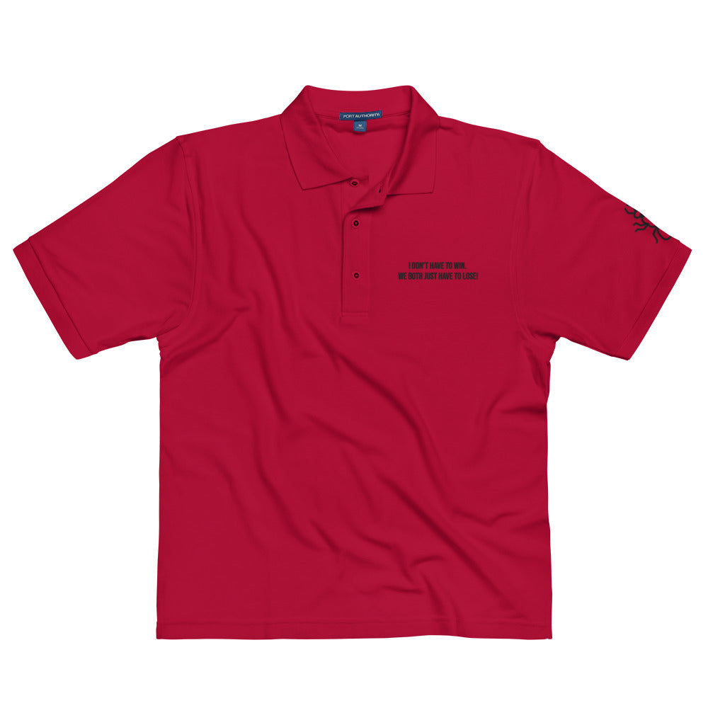 Scott Lang Quote Embroidered Polo Shirt