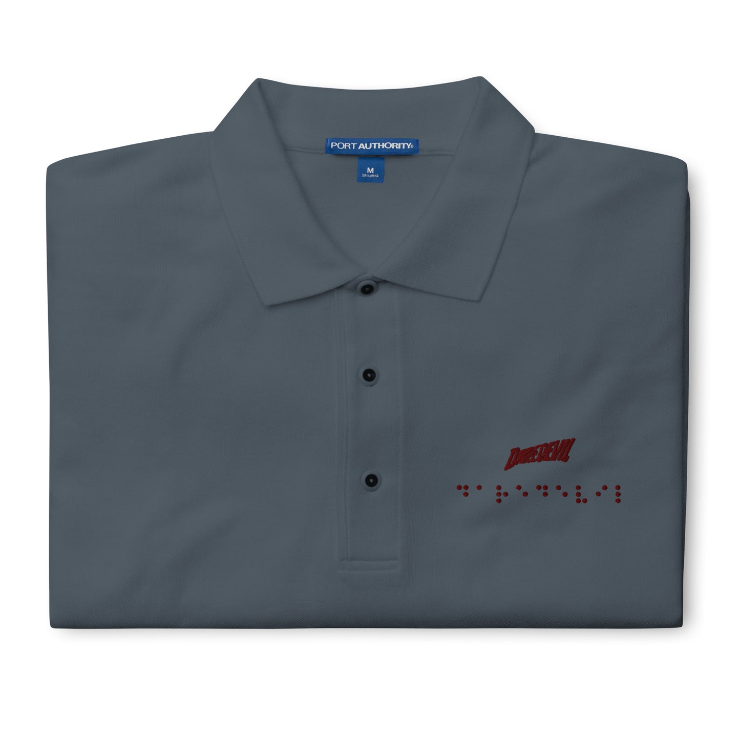 Matt Murdock Braille Embroidered Polo