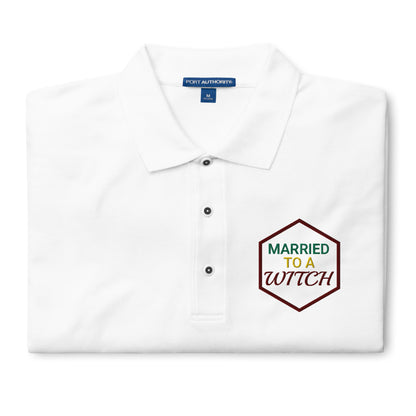 Vision Married to a Witch Hex Embroidered Polo Shirt