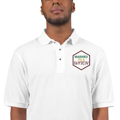 Vision Married to a Witch Hex Embroidered Polo Shirt