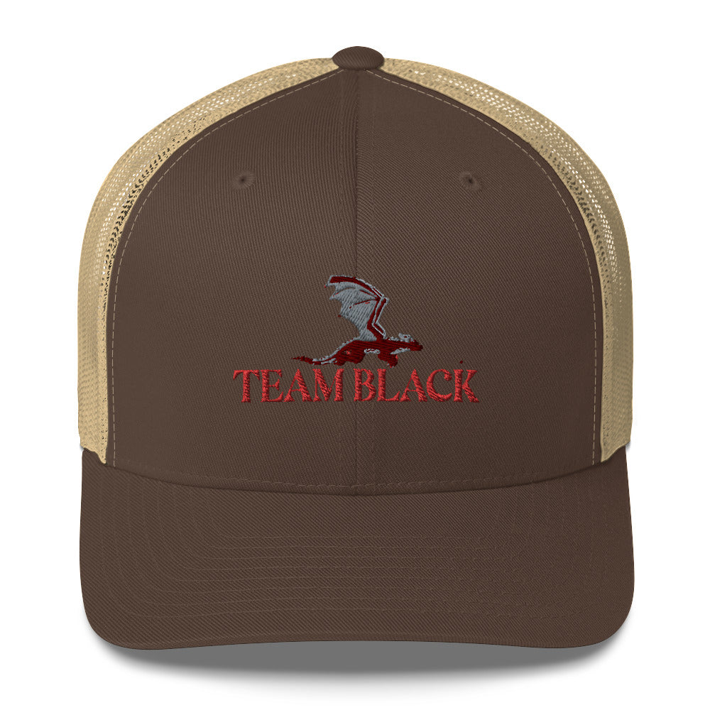 TEAM BLACK - House Of The Dragon Trucker Embroidered Hat