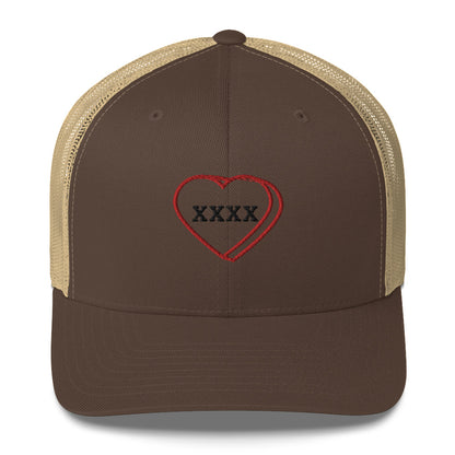 Mutant Kisses "X" Embroidered Trucker Cap