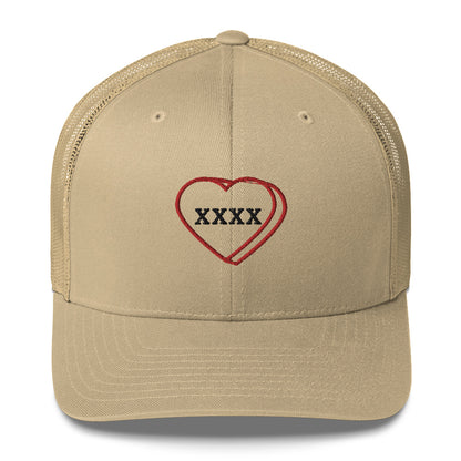 Mutant Kisses "X" Embroidered Trucker Cap