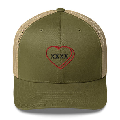 Mutant Kisses "X" Embroidered Trucker Cap