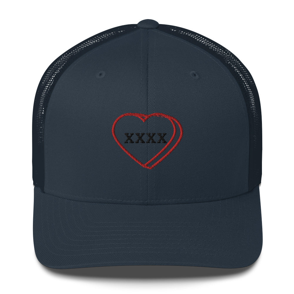 Mutant Kisses "X" Embroidered Trucker Cap