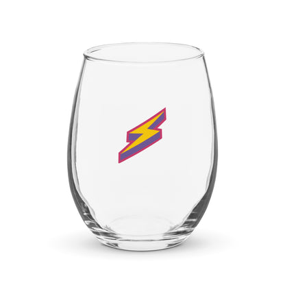 Intergalactic Lightning Bolt Stemless Wine Glass