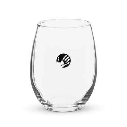 Echo Logo Stemless Wine Glass