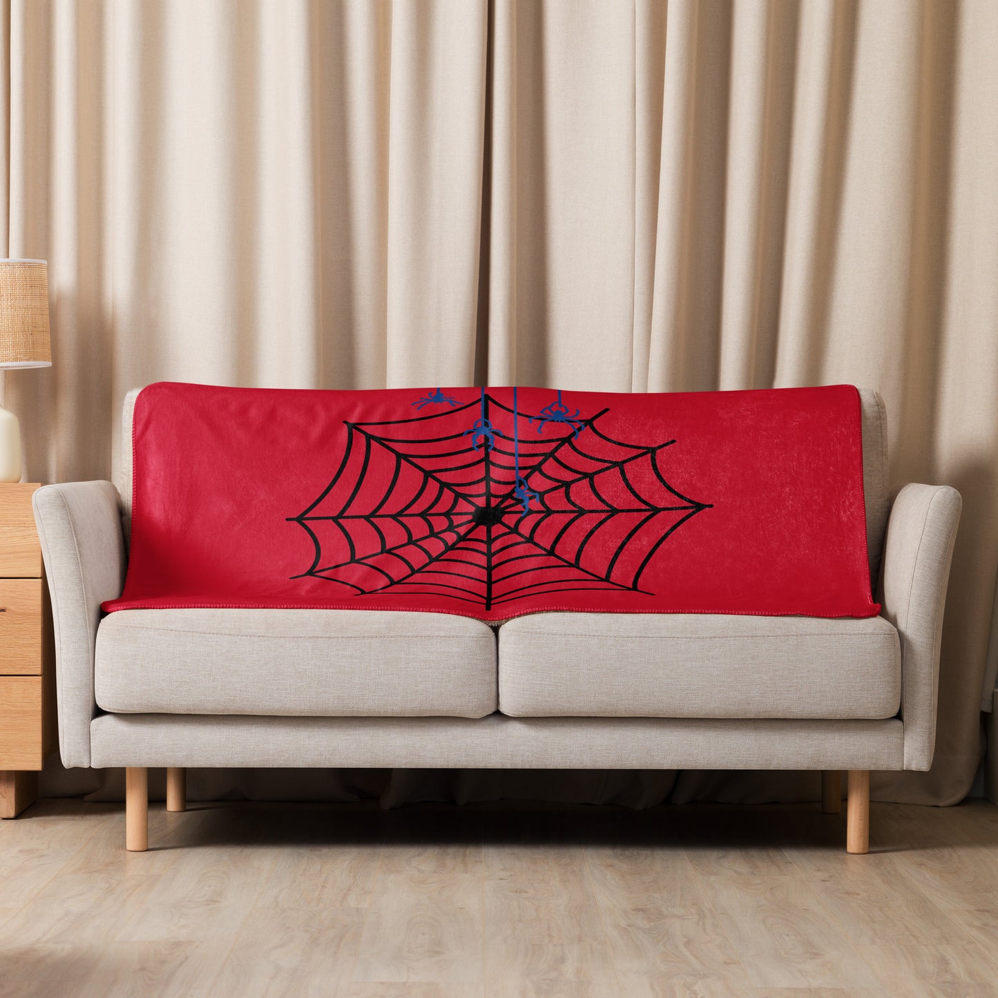 Spiders & Web Sherpa Blanket