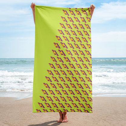 Intergalactic Lightning Bolts (Green) Towel