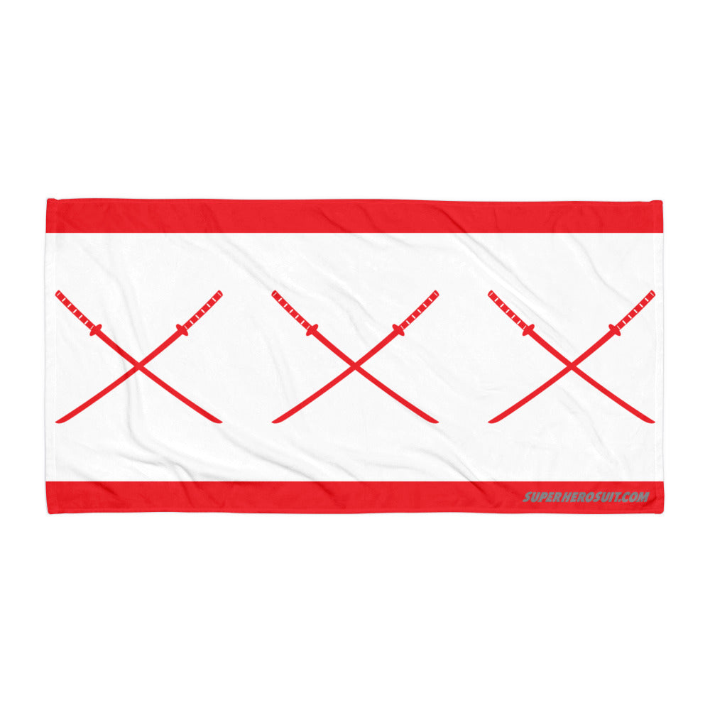 Deadpool Katanas Flag Design Towel